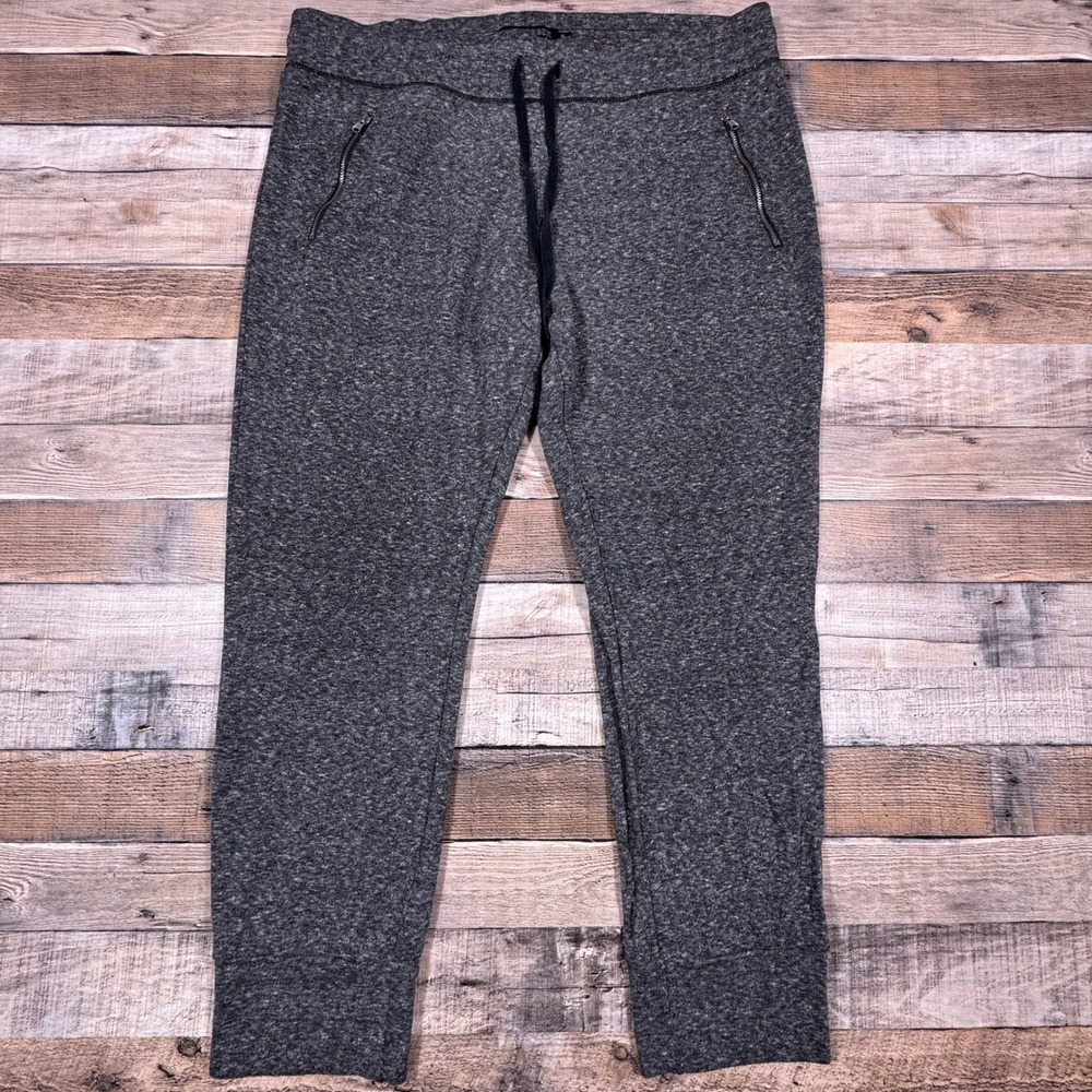 American Eagle AEO Jogger Gray Marl Knit Sweatpants Zipper Pockets Mens XL